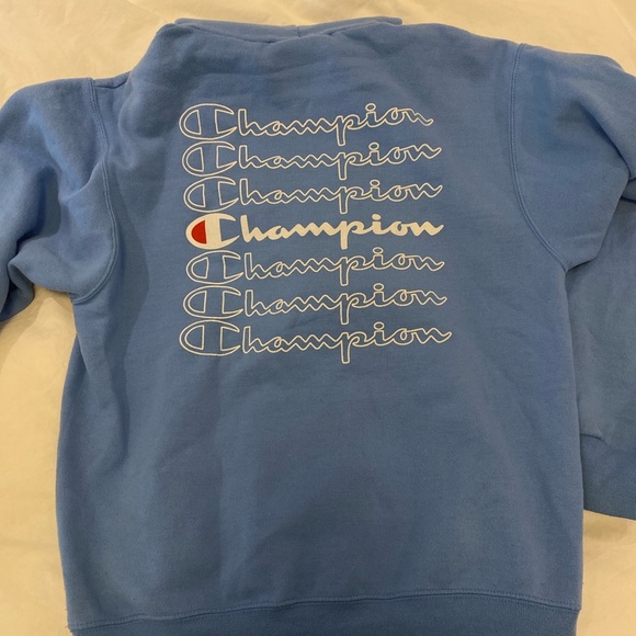 Blue Champion Reverse Weave Hoodie - Picture 4 of 4